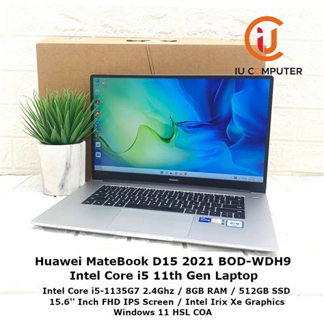 Huawei Matebook D Bod Wdh Intel Core I G Gb Ram Gb Ssd