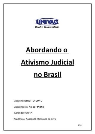 Abordando Ativismo Judicial Pdf