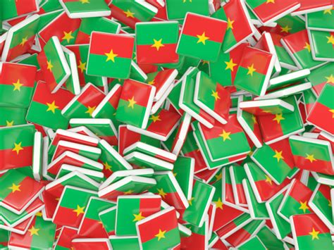 Square Flag Background Illustration Of Flag Of Burkina Faso