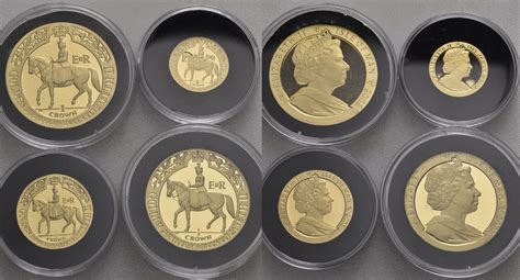 Großbritannien Isle of Man Proof Set aus 1 10 1 5 1 2 1 Crown 2002