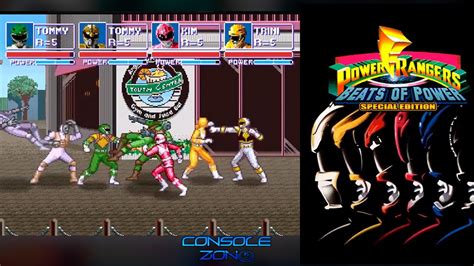 Power Rangers Beats of Power прохождение игры 4 игрока YouTube