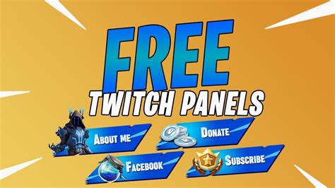 Fortnite Twitch Panels