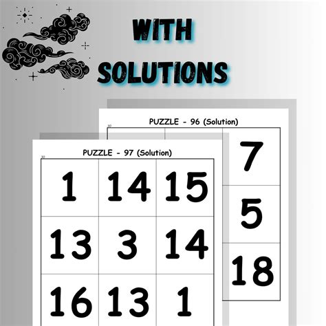 100 EASY ONE HUNDRED PUZZLE GAME FOR 10th , 11th , 12th WITH SOLUTIONS ...