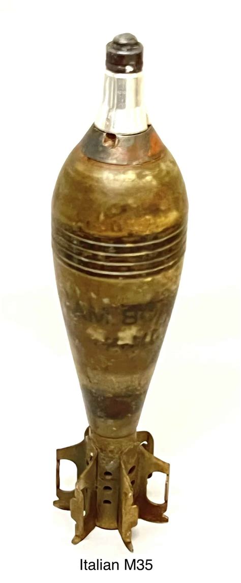 ww italian model  mm mortar  inerti enemy militaria