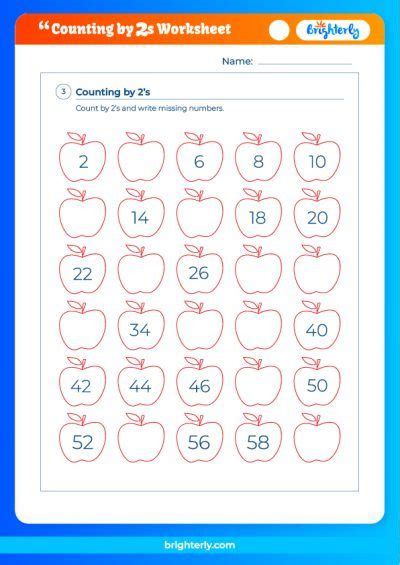 Free Printable Count By 2 Worksheet For Kids Pdfs