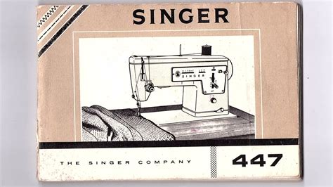 Singer 447 Sewing Machine Full Instruction User Manual Guide Booklet Youtube