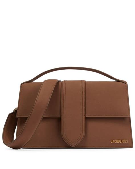 Jacquemus Le Bambinou Leather Shoulder Bag In Brown Lyst