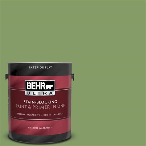 BEHR ULTRA 1 Gal M370 5 Agave Plant Flat Exterior Paint And Primer In