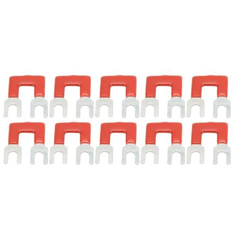 YOSOO 10 Pcs Strip Type Fork Barrière 25A Cuivre PVC TB Block Terminal