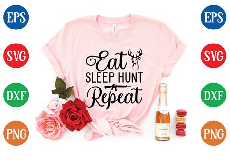 Eat Sleep Hunt Repeat Svg Graphic By Creative Designer Creative Fabrica