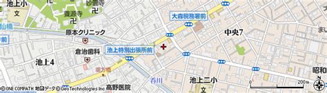 東京都大田区中央8丁目1の地図 住所一覧検索｜地図マピオン