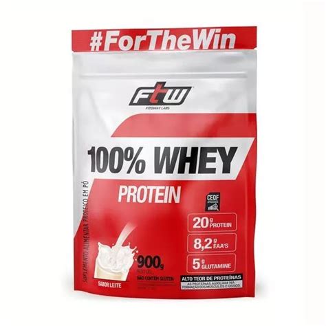 FTW 100 Whey Protein Refil Leite 900g Fitoway PRIVALIA O Outlet