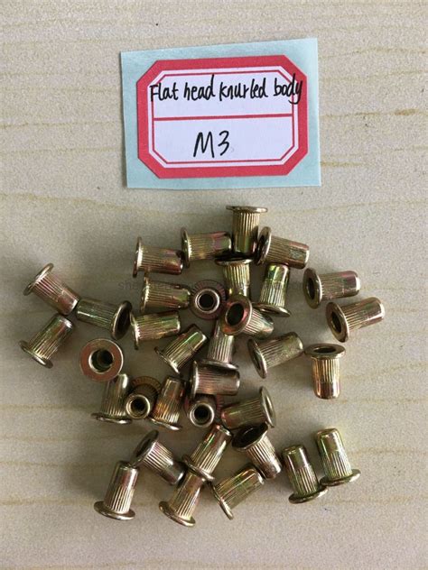 Flat Head Knurled Body Rivet Nut M China Flat Head Rivet Nut And