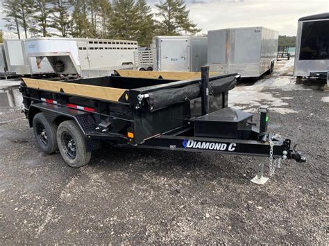 2022 Diamond C 6 5x10 Powder Coated 7k Dump Trailer Central Nh Trailers Dump And Enclosed