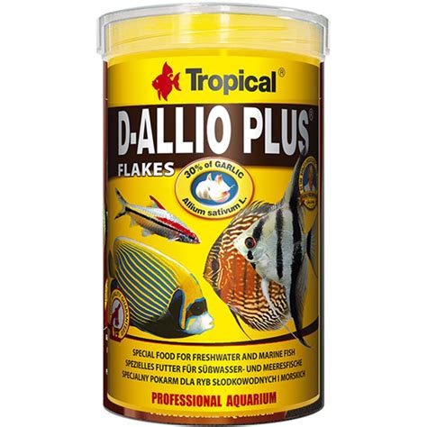 Tropical D Allio Plus Flake Discus Balıklar için Sarımsaklı Pul Balık Yemi