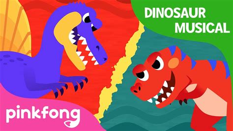 Spinosaurus Vs Tyrannosaurus Rex Dinosaur Musical Dinosaur Story Pinkfong Songs For