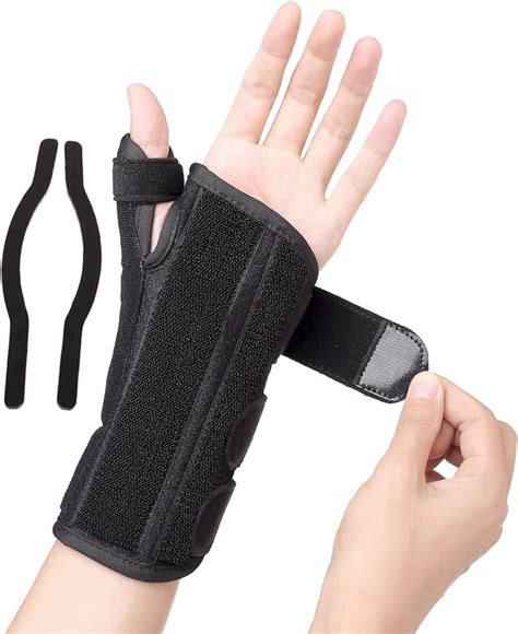 BraceAbility Thumb Wrist Spica Splint De Quervain's Tenosynovitis ...