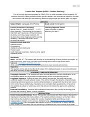 Lesson Plan Docx Educ Lesson Plan Template Edtpa Student