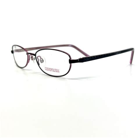 Cosmopolitan Elated Black Rose Eyeglasses Red Round Frames 49 16 135