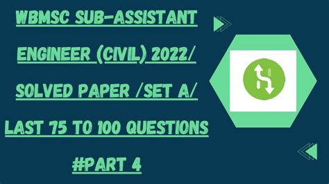 Wbmsc Sub Assistant Engineer Civil Solved Paper Set A Last