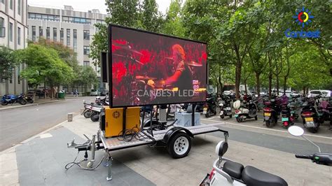 Waterproof Outdoor Digital Mobile Signage Vehicle Trailer Mounted Led