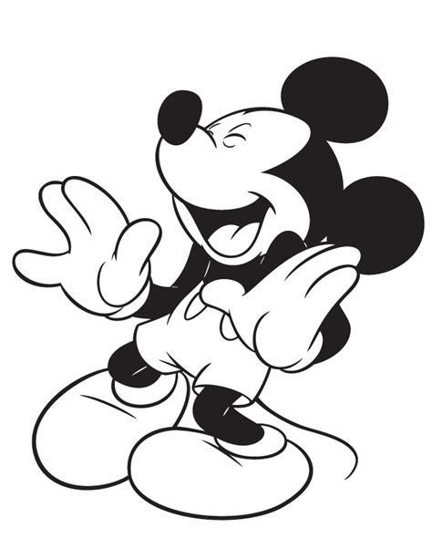 Mickey Mouse Outline - Cliparts.co