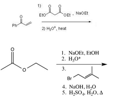 Solved 1 Eol Eto Et NaoEt Ph 2 H307 Heat 1 NaOEt EtOH Chegg