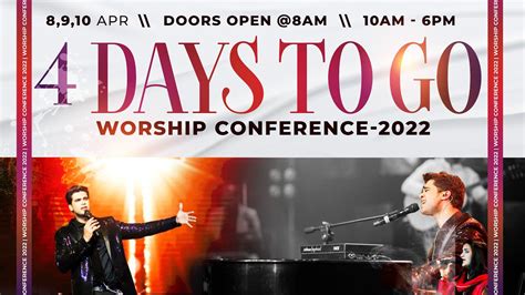 Days To Go Worship Conference Th April Th April