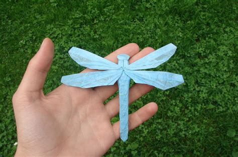 Simple Dragonfly By Shuki Kato Folded By Me Origami Crafts Origami