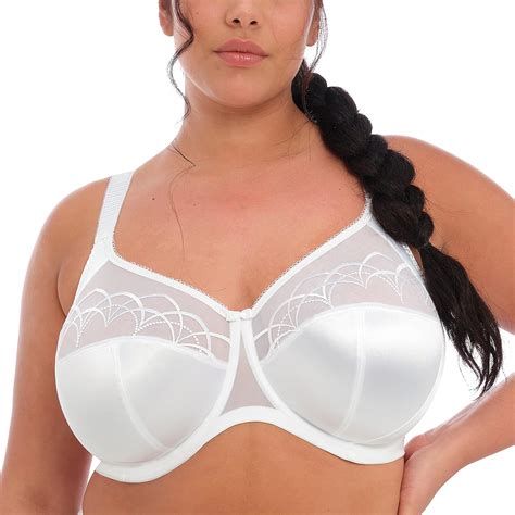 Elomi Womens Plus Size Cate Underwire Full Cup Banded Brawhite44f Uk44g Us At Amazon Womens