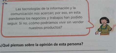 Escribe Lo Que Piensas Sobre Lo Que Opinan Las Siguientes Personas Las