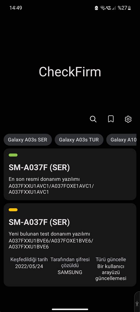 Galaxy A03s (SM-A037F) Android 12 ve One UI Core 4... - Samsung Members