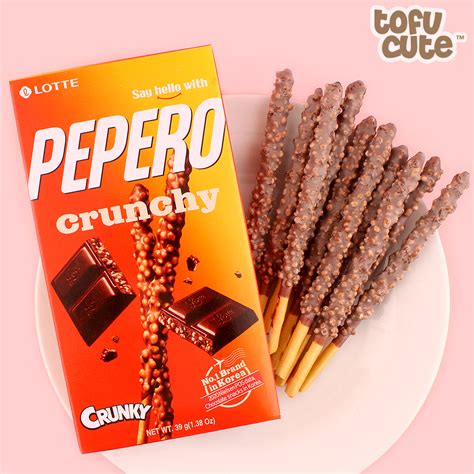 Buy Lotte Pepero Biscuit Sticks Crunky Chocolate At Tofu Cute