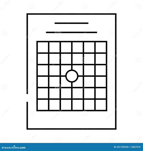 Amsler Eye Test Grid. Oculist Vector Printable Chart Retina Examination
