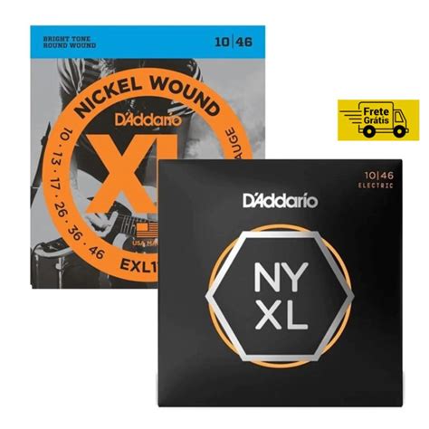 Pack 2 Encordoamentos D Addario Guitarra 0 10 EXL110 NYXL1046