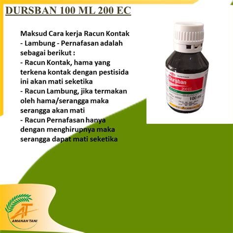 Jual Insektisida Dursban Ml Ec Shopee Indonesia