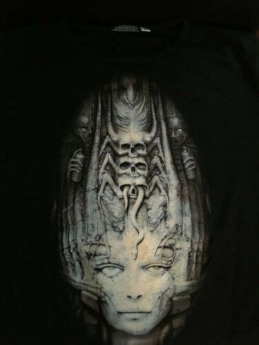 Hr Giger Li T Shirt Woman Size S New Alien Necronomicon Celtic Frost