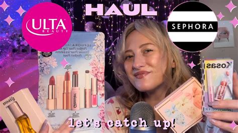 Asmr Sephora And Ulta New Makeup Haul 🌟 Trying The Loveshack Fancy