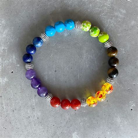 Chakra Healing Bracelet Real Chakra Bracelet Natural Stone