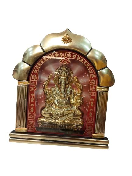 Buy Awesome Craft Home Decor Ganesha Idol In Glass Box Ganpati Car