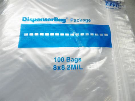 Zippit Bags X Clear Mil Poly Reclosable Mil Zip Seal Square Bag