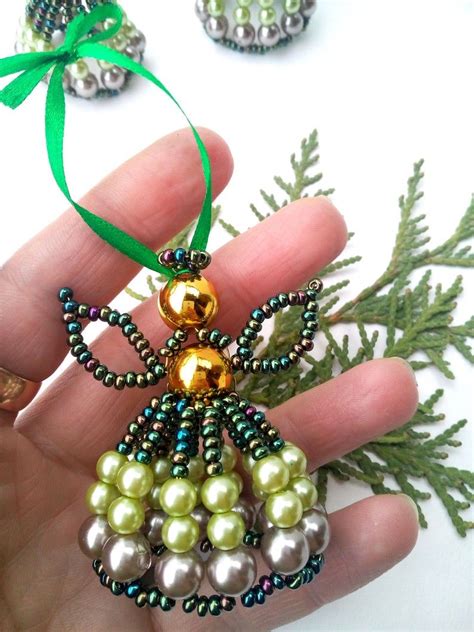 Beaded Angel Tutorial Standing Angel Ornament Beading Pattern How To