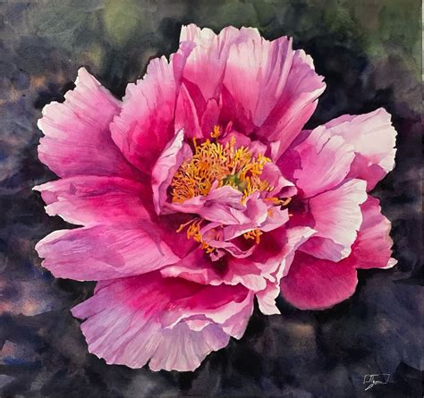 Watercolor Workshop With Janet Pulcho Hydrangea Painting Peonies