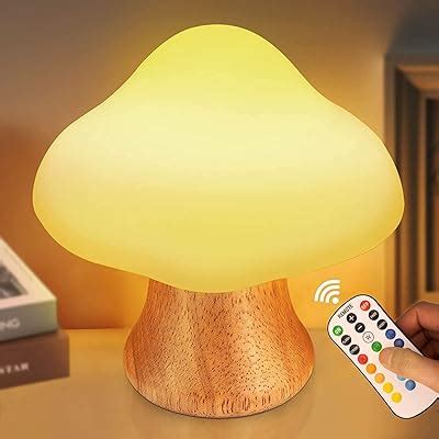 Pack Utlk Plug In Led Mushroom Night Light Lamp With Dusk To Dawn