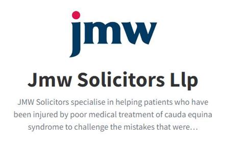 Jmw Solicitors Legal Cauda Equina Champions Charity