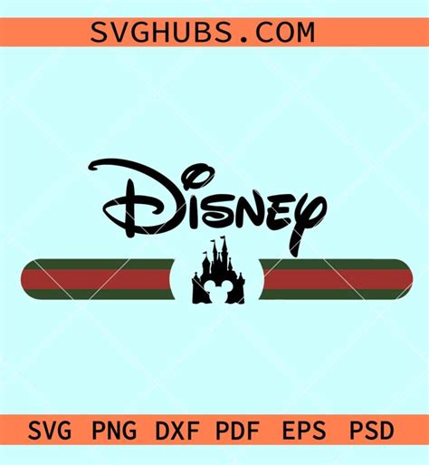 Disney Gucci Logo Svg Mickey Castle Gucci Svg Disney Gucci Svg Gucci