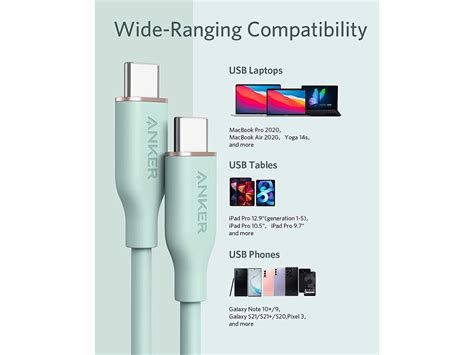 Anker Powerline Iii Flow Usb C To Usb C Cable W Ft Type C