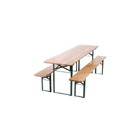 Table Et Banc Pliant Pin Massif MUNICH Flex