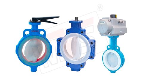 Lined Butterfly Valve Fully Lined With Fluorine Like PTFE FEP PFA