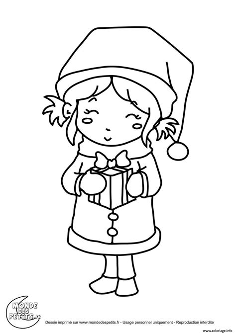 Coloriage Titounis Noel Enfant Cadeau Dessin Titounis à Imprimer